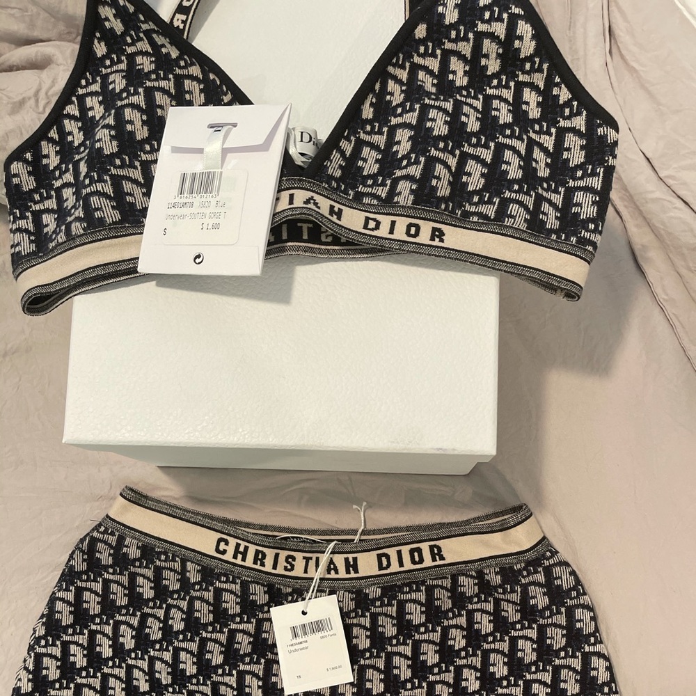 Dior bra and shorts set